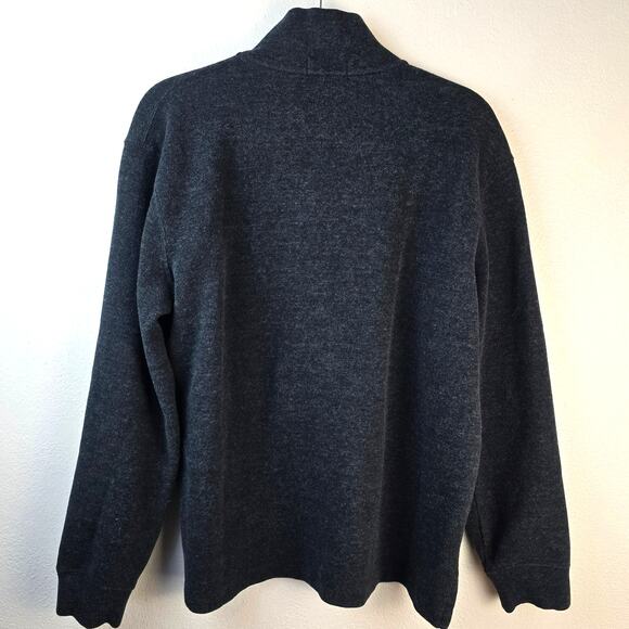 Polo Ralph Lauren Pullover Men's L Charcoal Heather 1/4 Zip Outdoorcore Preppy - Picture 2 of 8